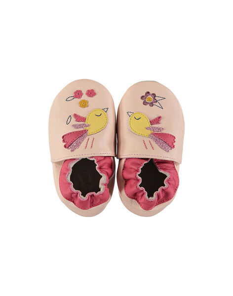 Chausson Bebe Fille En Cuir Chaussons Bebe Dpam