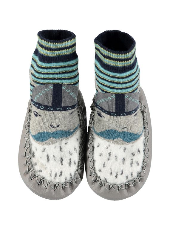 Chausson-chaussette bébé garçon DBGCCVIK / 18WK38W2D08C218