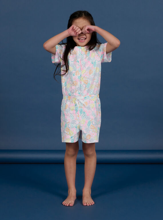 Surpyjama multicolore enfant fille NEFACOMBFLA / 22SH11H1D4F000