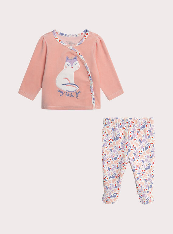 Pyjama renard pour bébé fille  XEFIPYJREN / 25WH1331PYJ413