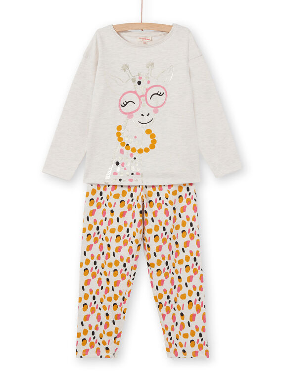 Pyjama Ecru chiné LEFAPYJGIR / 21SH1113PYJ006