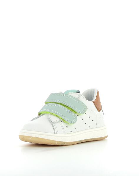 Basket cuir Bopy velcro fluo RUBASDAMO / 23KK3822D3F000