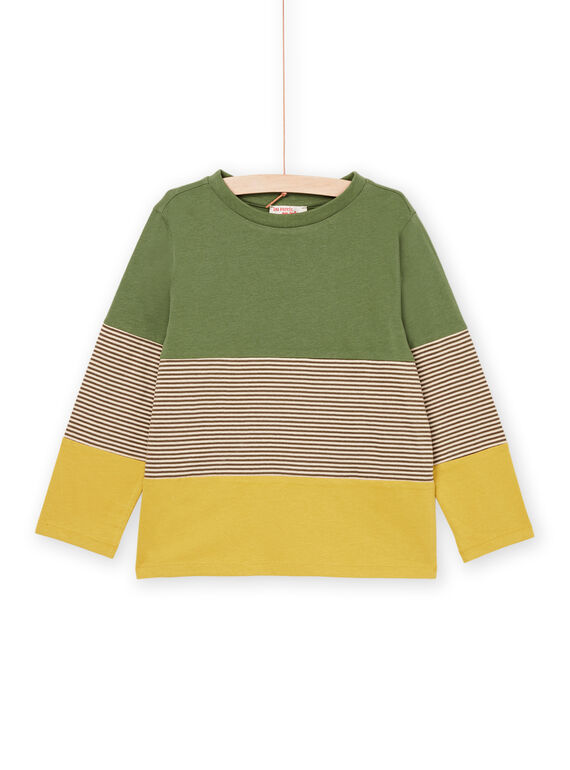 Tee Shirt Manches Longues Vert POJOTIDEC3 / 22W902B1TMLG611