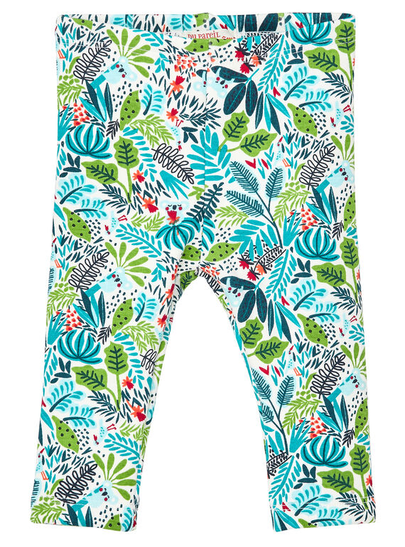 Leggins chaud imprimé bébé fille JICLOPAN / 20SG0911PAN001