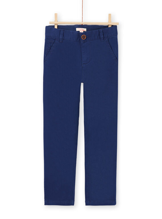 Pantalon bleu marine enfant garçon MOESPACHI1 / 21W902E2PAN070