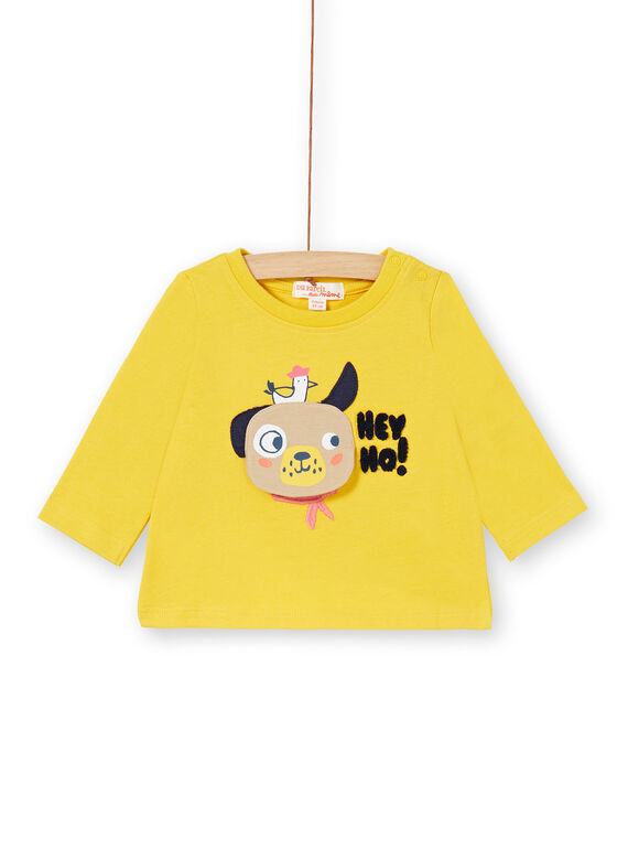 Tee Shirt Manches Longues Jaune LUNOTEE2 / 21SG10L2TML106