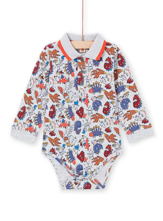 Body à col imprimé dinosaures bébé garçon MUPABOD / 21WG10H1BOD943