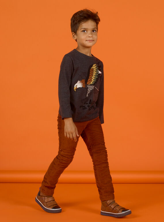 Pantalon cannelle enfant garçon MOSAUPAN2 / 21W902P2PAN809