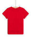 T-shirt rouge à motif dinosaure enfant garçon NOJOTI1 / 22S90274TMC050
