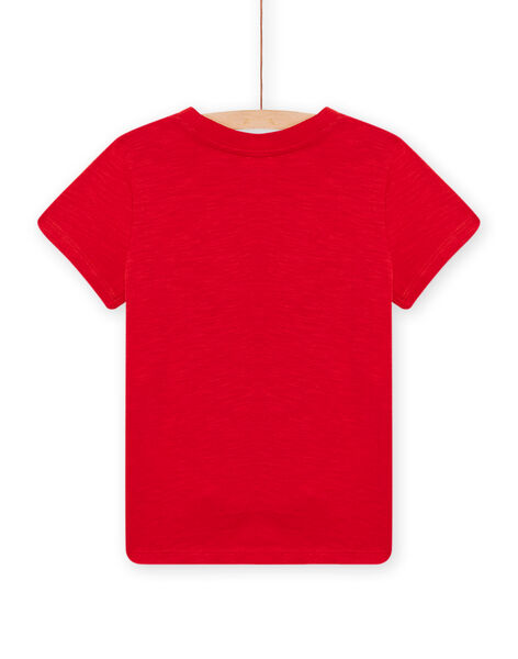 T-shirt rouge à motif dinosaure enfant garçon NOJOTI1 / 22S90274TMC050