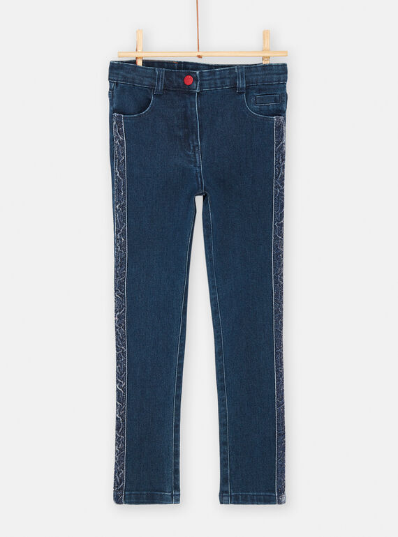 Jean bleu pour fille SAFORJEAN / 23W901K1JEAP274