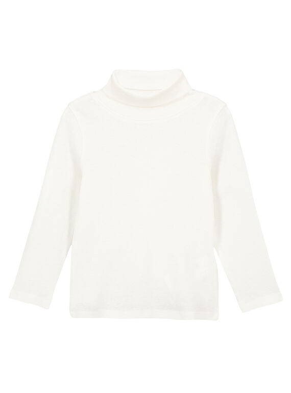 Sous pull en côtes Ecru GOESSOU1 / 19W902U3D3B001