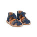 Sandales bleu marine en cuir