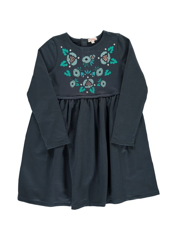 Robe en molleton fille DAGIROB1 / 18W901N1ROBJ900
