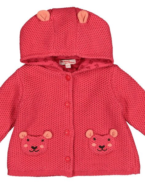 Veste En Maille A Capuche Bebe Fille Catalogue Dpam Bebe Dpam