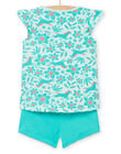 Pyjama bleu glacier enfant fille NEFAPYJBIS / 22SH11HDPYJ219