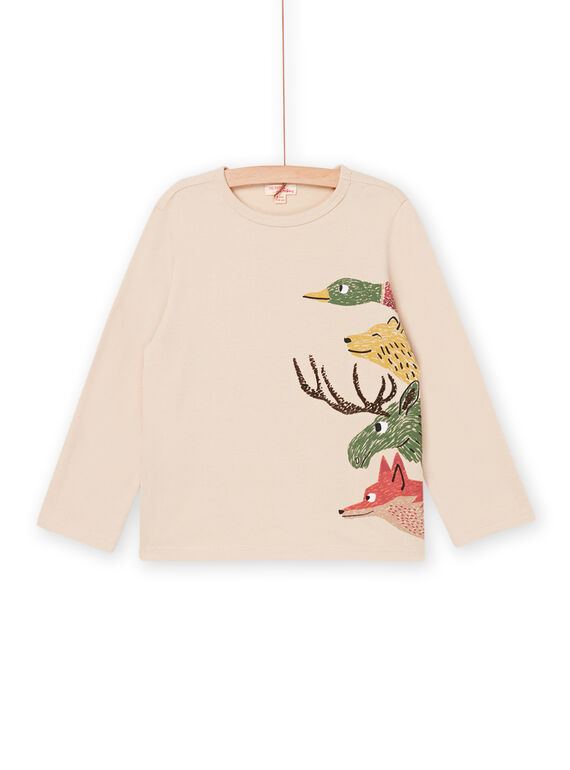 T-shirt manches longues à motifs animaux de la forêt PORHUTEE4 / 22W902Q1TMLA016