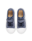 Baskets en toile denim avec patch éclair ROTOILMIX / 23KK3674D16C201