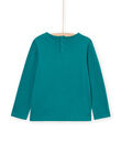 T-shirt manches longues turquoise PAJOSTEE3 / 22W901B8TMLC217