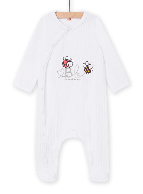 Grenouillère blanche naissance mixte NOU1GRE2 / 22SF0542GRE000