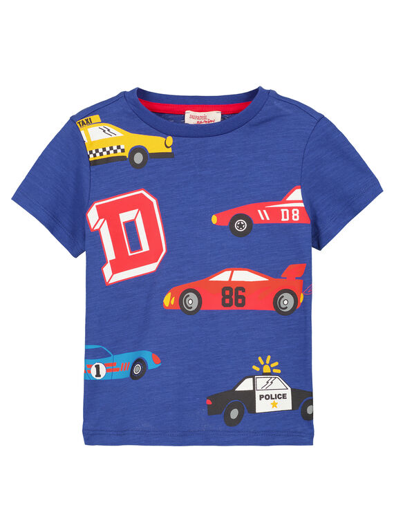 Tshirt manches courtes Bleu col rond GOSANTEE3EX / 19W902C1TMC720