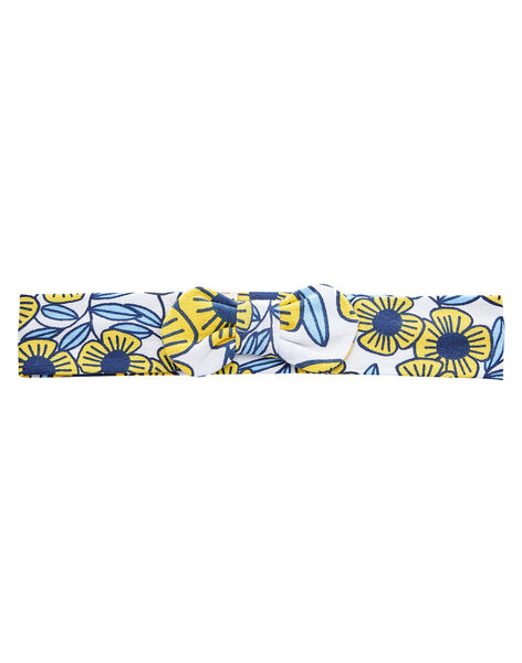 Bandeau Bebe Fille Avec Fleurs Bleues Et Jaunes Spring Days Dpam