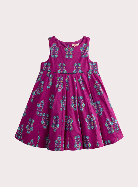 Robe rose imprimé psychédélique WABOROB2 / 25S901R3ROB302