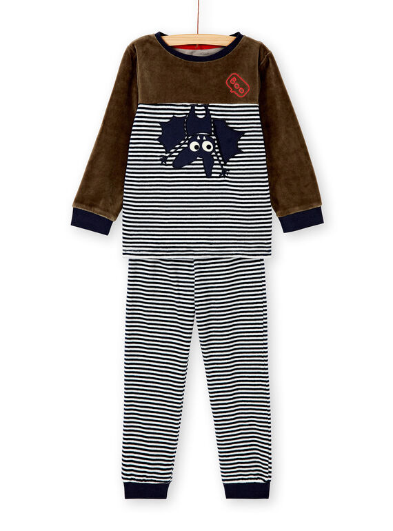 Pyjama enfant garçon motif chauve-souris KEGOPYJBAT / 20WH12CAPYJ604