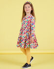Robe kimono imprimé fleuri coloré enfant fille MAMIXROB2 / 21W901J3ROB009