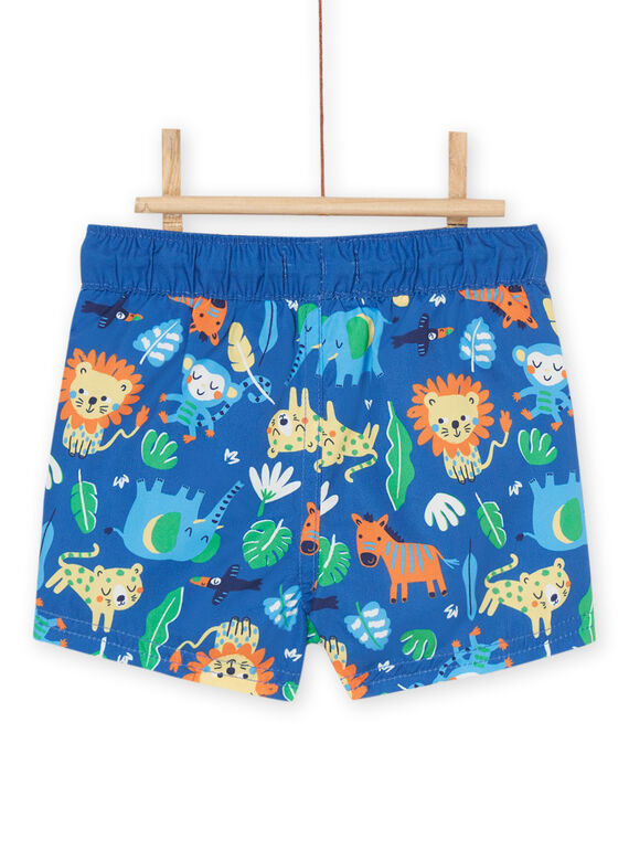 Short de bain bleu à imprimé animalier RYUMER1 / 23SI10RDMAIA002