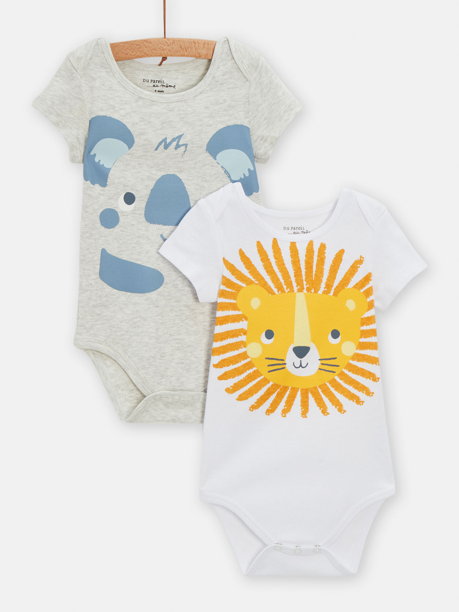 Lot de 2 body fantaisies pour bebe garcon Body DPAM