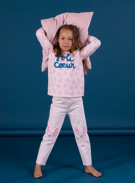 Ensemble pyjama sweat et pantalon à animation 3D PEFAPYJDOG / 22WH1122PYJ005