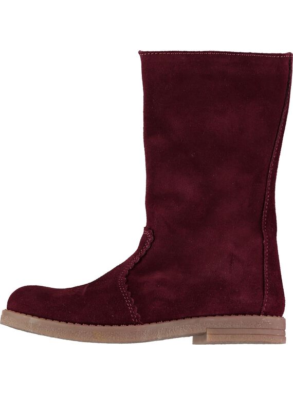 Botte fourrée en cuir fille DFBOTTEVIN / 18WK35TBD10503
