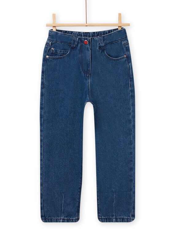 Jean denim moyen enfant fille NALUJEAN / 22S901P1JEAP274