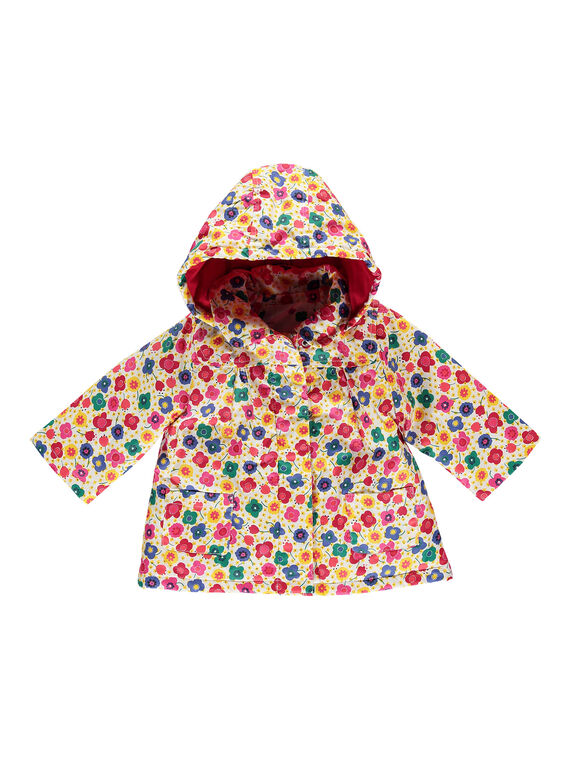 Imperméable fleuri bébé fille FICOIMP / 19SG09X1IMP099