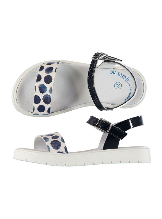 Sandale ville bi-colore fille FFSANDJANE / 19SK35B2D0E070