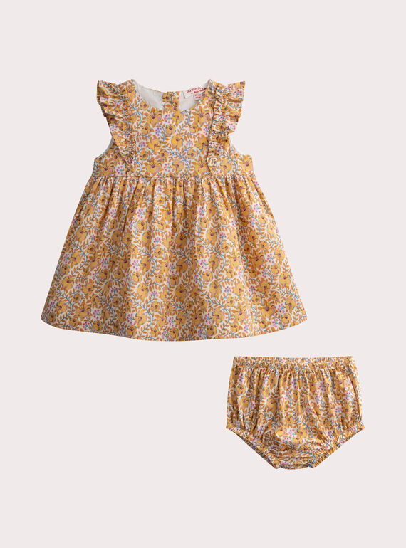 Robe à fleurs pour bébé fille  WIPRIROB2 / 25SG09S3ROB003