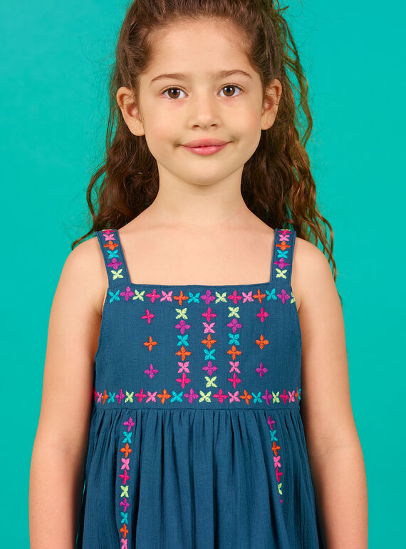 Robe brodée à fines bretelles LABONROB2 / 21S901W2ROB716