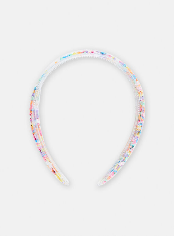 Serre-tête transparent à paillettes pour fille TYAJOSERR2 / 24SI01E2TET961