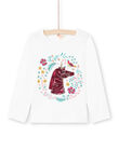 T-shirt motif licorne en sequins réversibles enfant fille MATUTEE2 / 21W901K4TML001