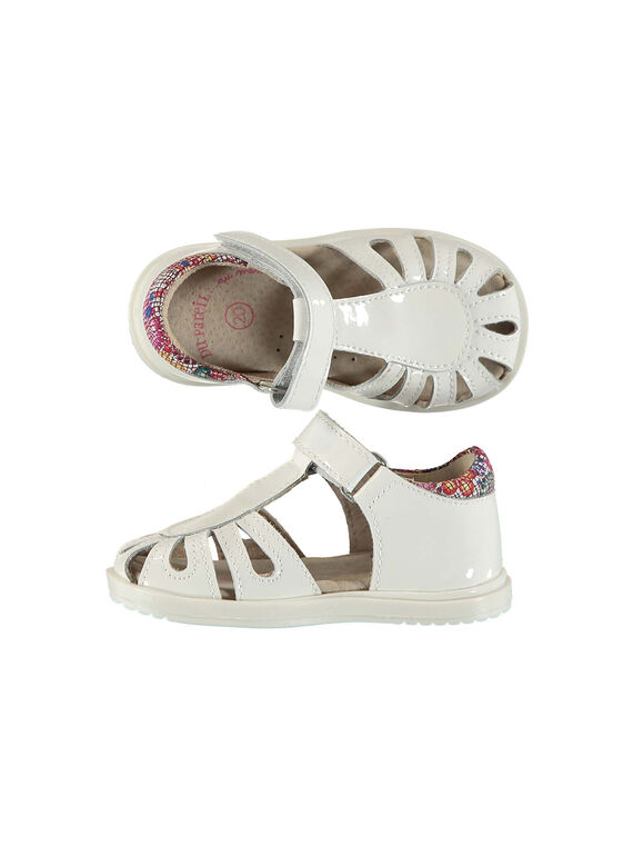 Sandale ville cuir bébé fille FBFSANDPIX2 / 19SK37D1D0E000