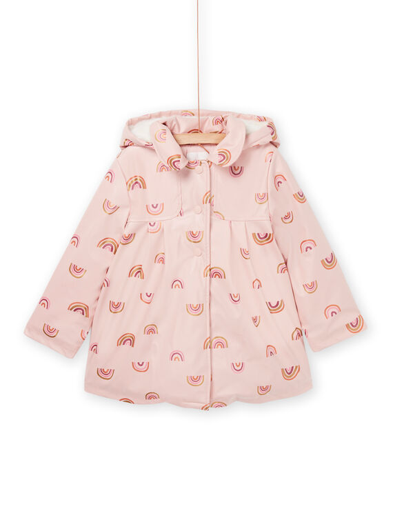 Manteau imperméable à capuche imprimé arc-en-ciel PALEOIMPER / 22W901F2IMPD319