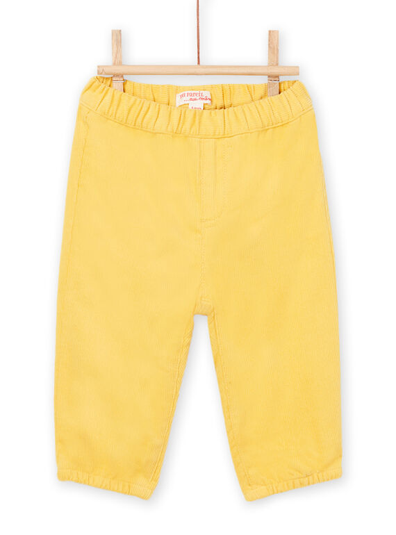 Pantalon jaune en velours cotelé PUJOPAN2 / 22WG10D1PANB105