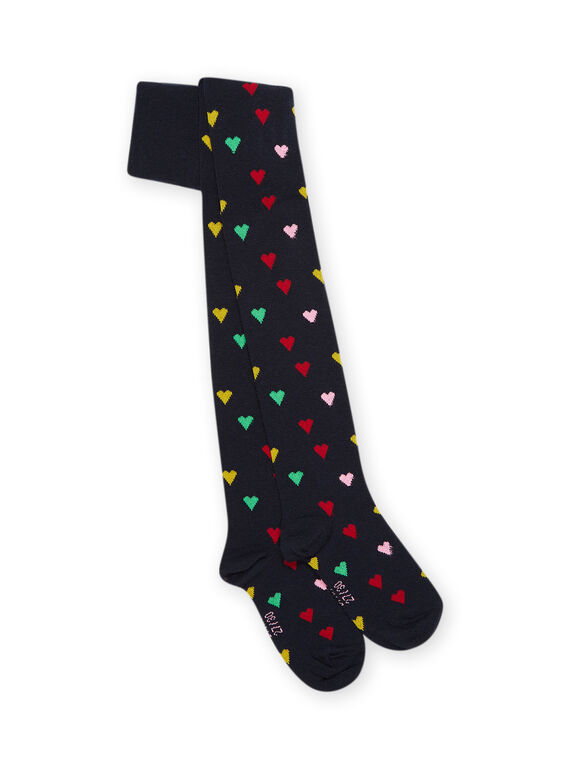 Collants à imprimé coeurs PYAMUCOL2 / 22WI01R2COLC243