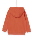Gilet corail foncé à capuche RODAYGIL / 23S902M1GIL419