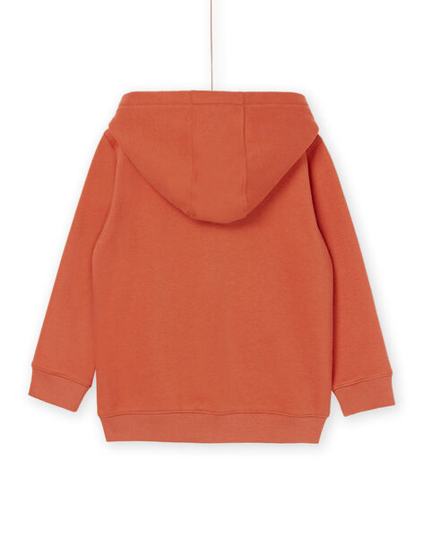 Gilet corail foncé à capuche RODAYGIL / 23S902M1GIL419