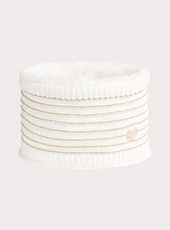 Snood à rayures dorées pour bébé fille  VYICHESNOO / 24WI09M1SNO001