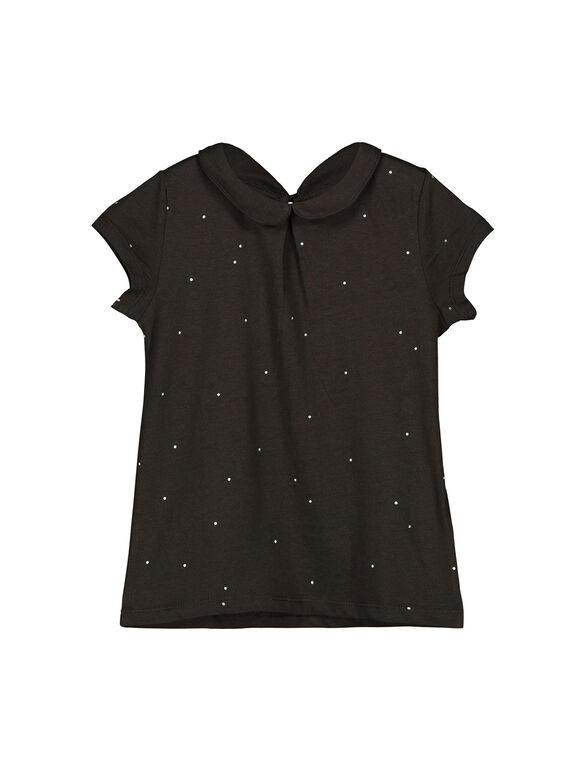 Tee-shirt col Claudine fille FAJOBRAS1 / 19S901Y1D3A941