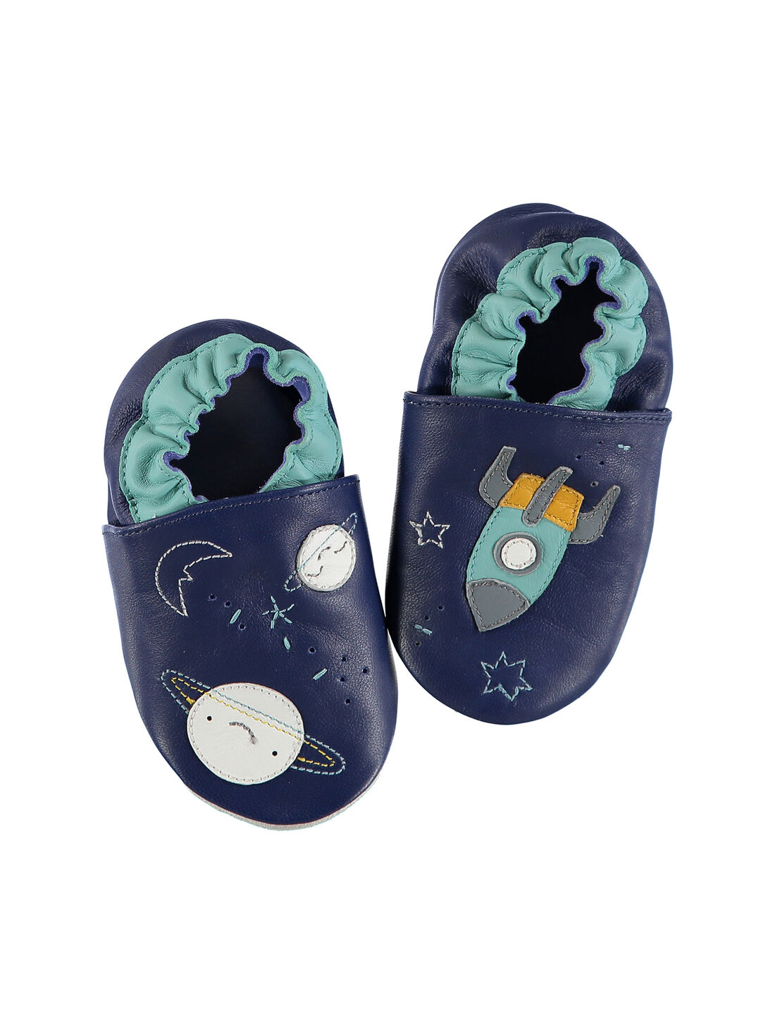 Chausson bebe garcon en cuir Les nuits de reve DPAM