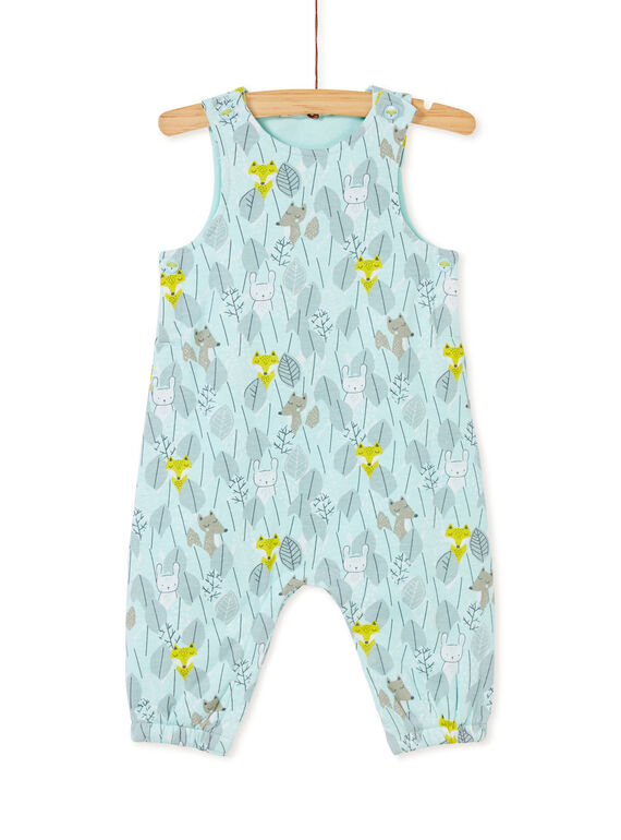 Salopette longue bleue bébé garçon KUBOSAL2 / 20WG10N2SAL001